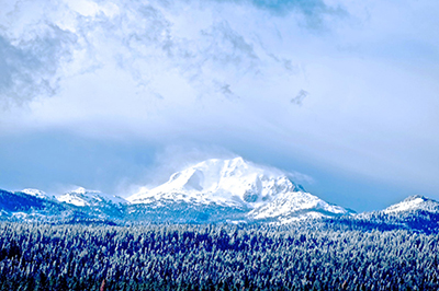 Lassen Peak as seen from the Olsen Barn Meadow