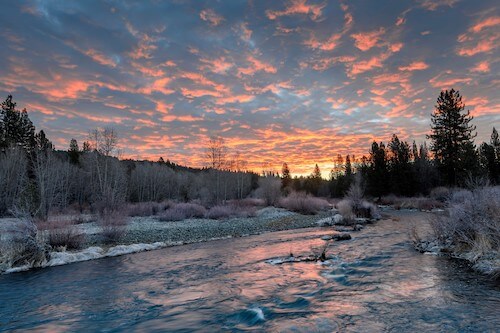 Sunrise over Middle Fork Feather River