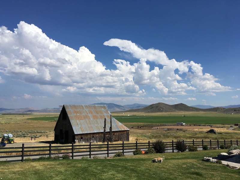 Barn at Grashuis Ranch in Sierra Valley