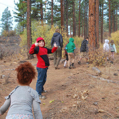 Thumbs up for outdoor learning!