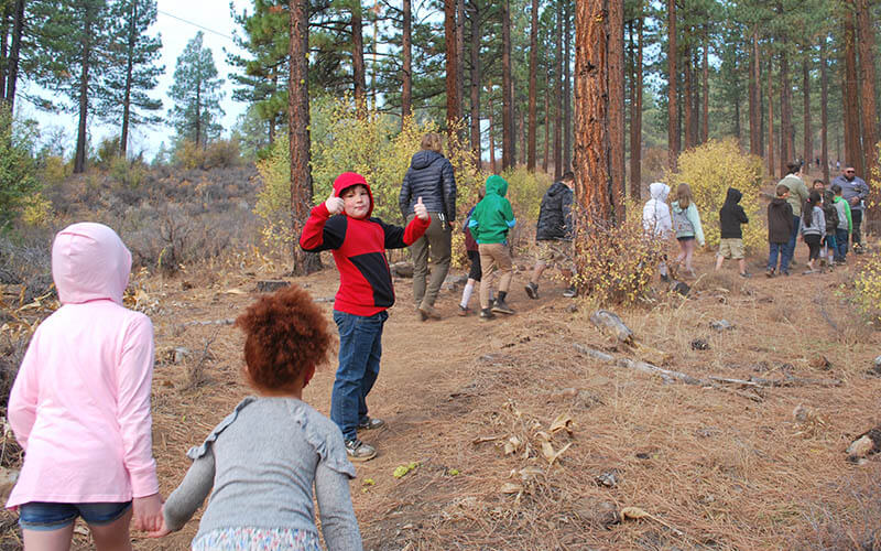 Thumbs up for outdoor learning!