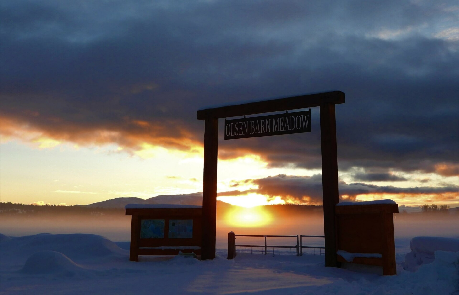 Olsen Barn Meadow Archway Sunrise