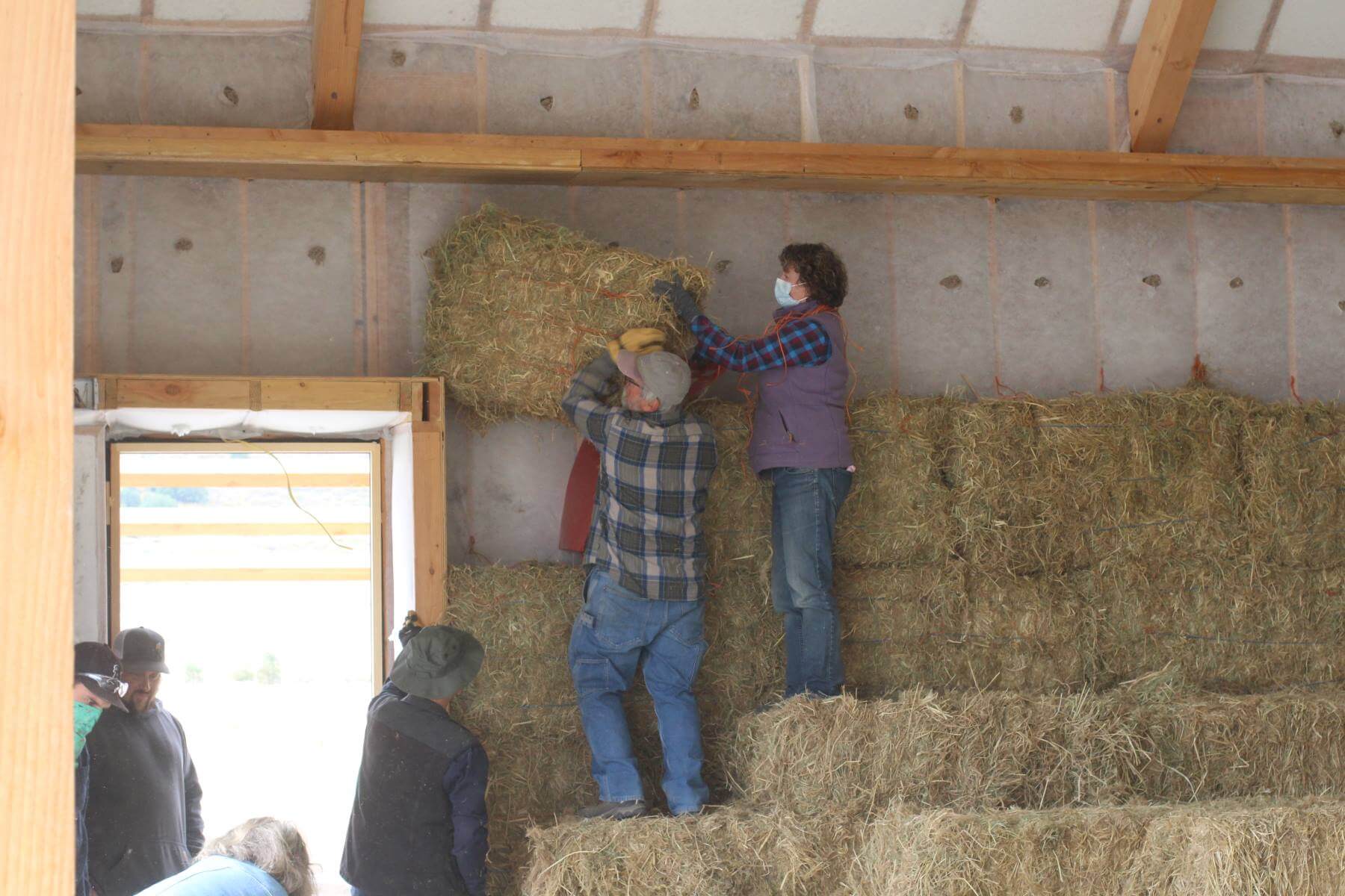 Straw Bale Insulation at the Sierra Valley Preserve Nature Center Feather River Land Trust