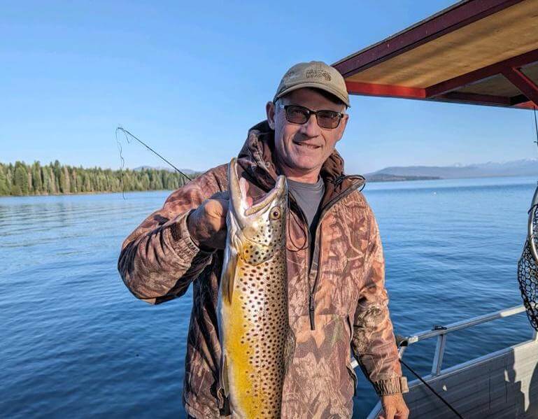 Man with fish at Lake Almanor